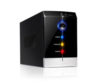 Источник бесперебойного питания SVC V-1200-F, Smart, USB, Мощность 1200ВА/720Вт, Диапазон работы AVR: 165-275В, Бат.: 12В/7.5 Ач*2шт., 3 вых.: Shuko CEE7, Защита тел. линии, Чёрный