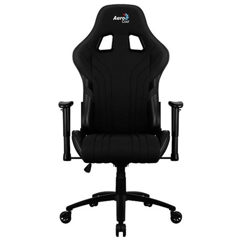 Gaming Chair AEROCOOL AERO 1 ALPHA BLACK 2D Armrest 65mm wheels PVC Leather
