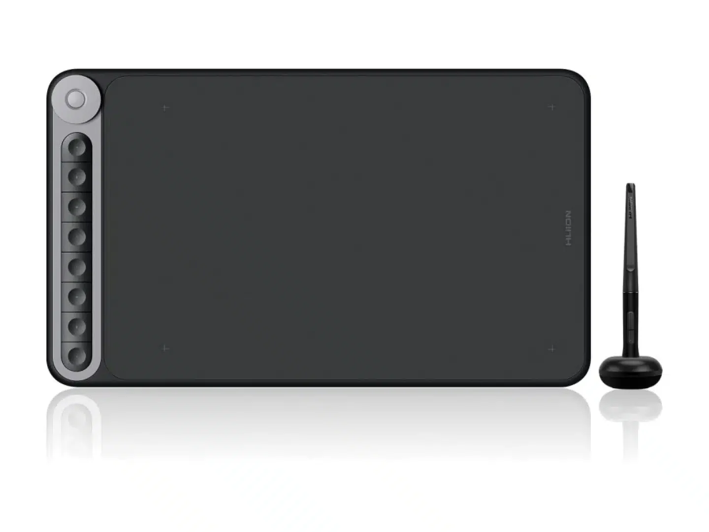 Графический планшет Huion Q620M, Разрешение 5080 lpi, Чувствительность к нажатию 8192, Интерфейс беспроводной, Рабочая область 266,7*166,7 мм. (10,5"х6,56"), Чёрный