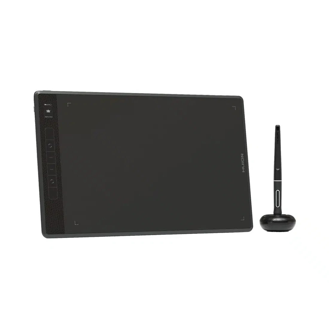 Графический планшет Huion G930L, Цифровая ручка:PW517, Технология пера:Пассивный электромагнитный резонанс, Разрешение пера:5080 LPI, Чувствительность к давлению:8192уровня, Поддержка наклона:±60°, Чувствительная высота:10mm, Report Rate:>300PPS,Точность: