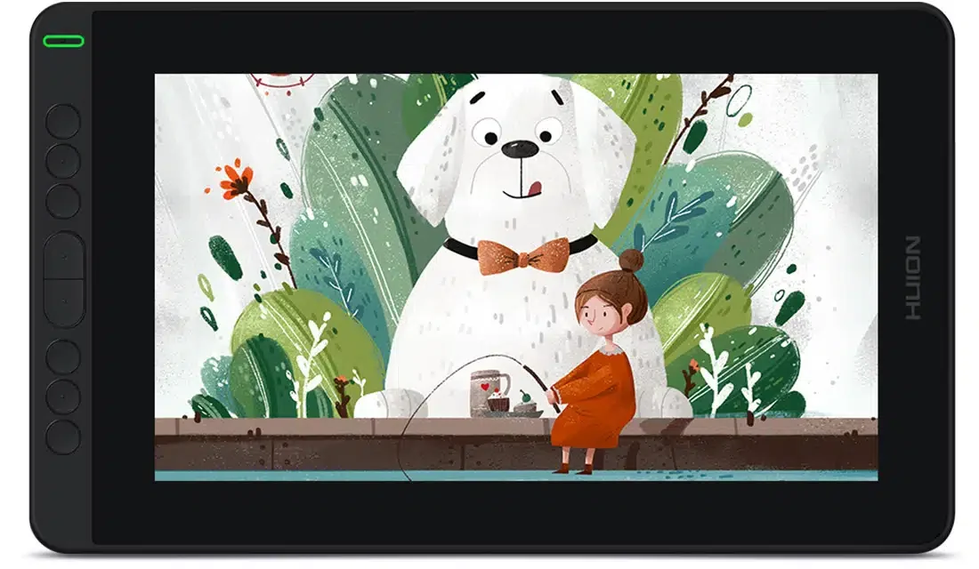 Графический планшет/монитор Huion Kamvas 12, 11.6", Разрешение 1920х1080, Яркость 200cd/m2, Матрица IPS, 5080 lpi, Чувствительность к нажатию 8192, Интерфейс USB-C, Рабочая область 256,32*144,18 мм.