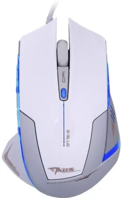 Компьютерная мышь E-Blue Mazer EMS124WH, Оптическая, 600/ 1200/1800/2400dpi, Проводная,Белый
