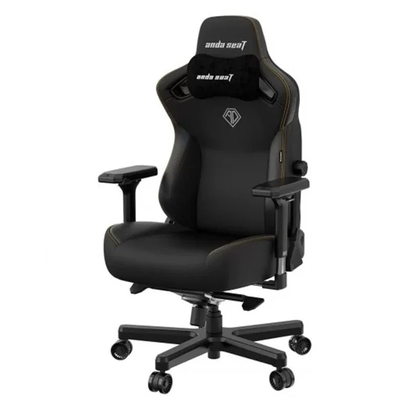 Gaming Chair AD12YDC-L-01-B-PV/C AndaSeat Kaiser 3 L BLACK 4D Armrest 65mm wheels PVC Leather