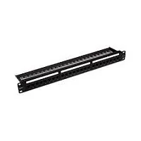 Медная патч панель с 24 двусторонними разъёмами RJ-45 cat 5e SHIP P197-24L5