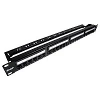 Патч Панель SHIP P197-24A, UTP, Категория 6, 19" (1U), 24 Порта