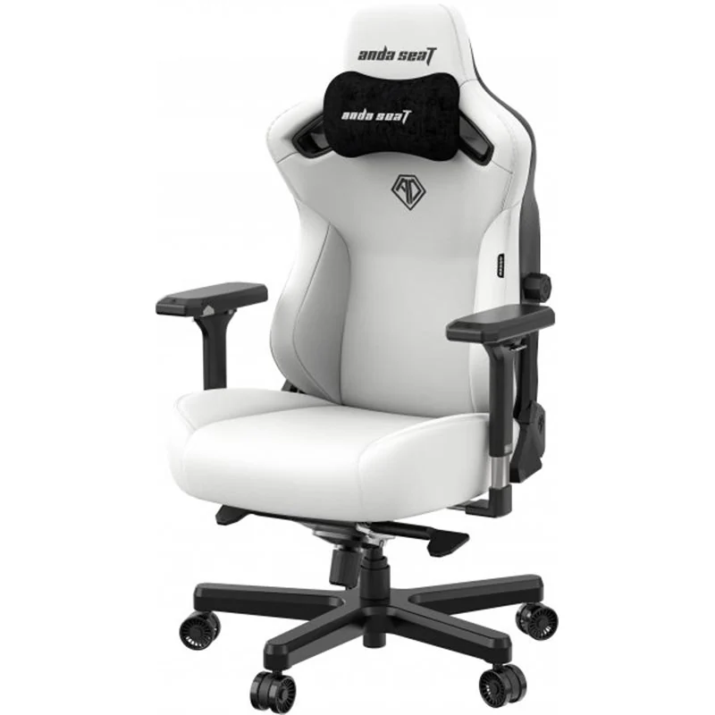 Gaming Chair AD12YDC-XL-01-W-PV/C AndaSeat Kaiser 3 XL WHITE 4D Armrest 65mm wheels PVC Leather