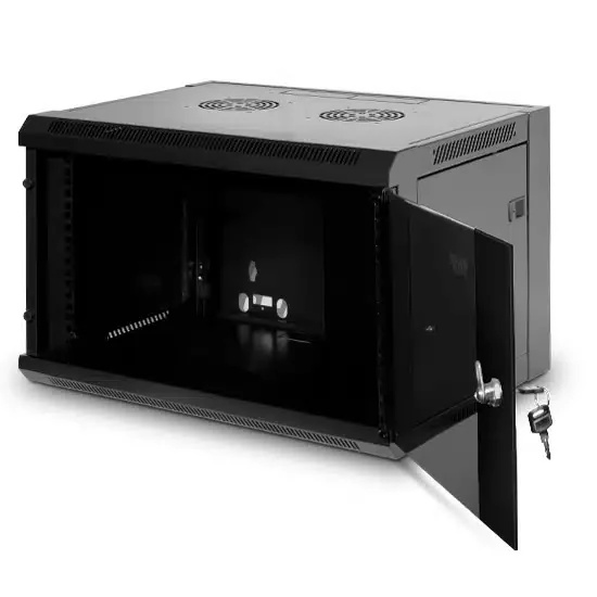Шкаф коммуникационный настенный SHIP 5609.01.100, SE серия, 19'' 9U, 570*600*500 мм, Ш*Г*В, IP20, Чёрный