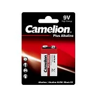 Батарейка CAMELION 6LR61-BP1, Plus Alkaline, 6F22(крона), 9V, 680 mAh, 1 шт., Блистер