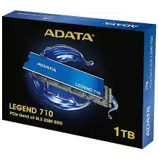 ADATA LEGEND 710 1TB M.2 2280 PCIe NVMe Gen3x4, 3D NAND, RW Speed up to 2400/1800 MB/s, with Heat sink (с Радиатором) [ALEG-710-1TCS]