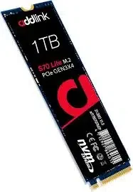 Addlink S70 Lite 1TB PCIe NVMe Gen3x4, M.2 2280, Read/Write up to 3200/2600MB/s, Made in Taiwan [ad1TBS70LTM2P]