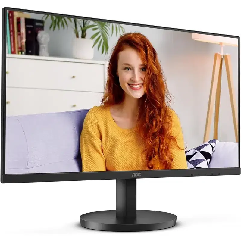AOC 23.8" 24B3CA2 (1920x1080), LED FHD IPS, 100Hz, 1300:1, 250 cd/m2, 20000000:1, 178/178, 1ms, Стереодинамики (2x2 Вт), 3-сторонняя безрамочная конструкция, Наклон -5/15 градусов, Low Blue Light, Flicker-free technology, Adaptive-Sync technology, 1x U...