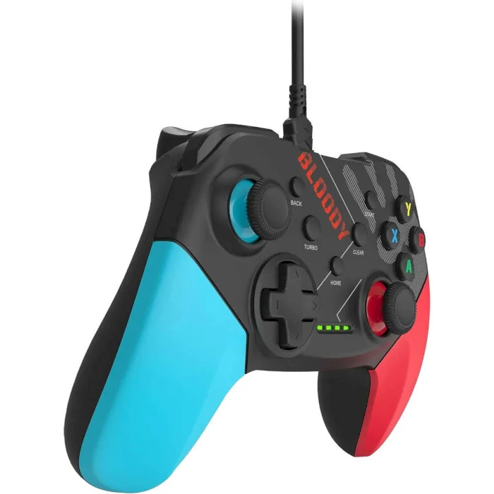 A4TECH BLOODY GP30 USB WIRED GAMEPAD SPORTS BLUE