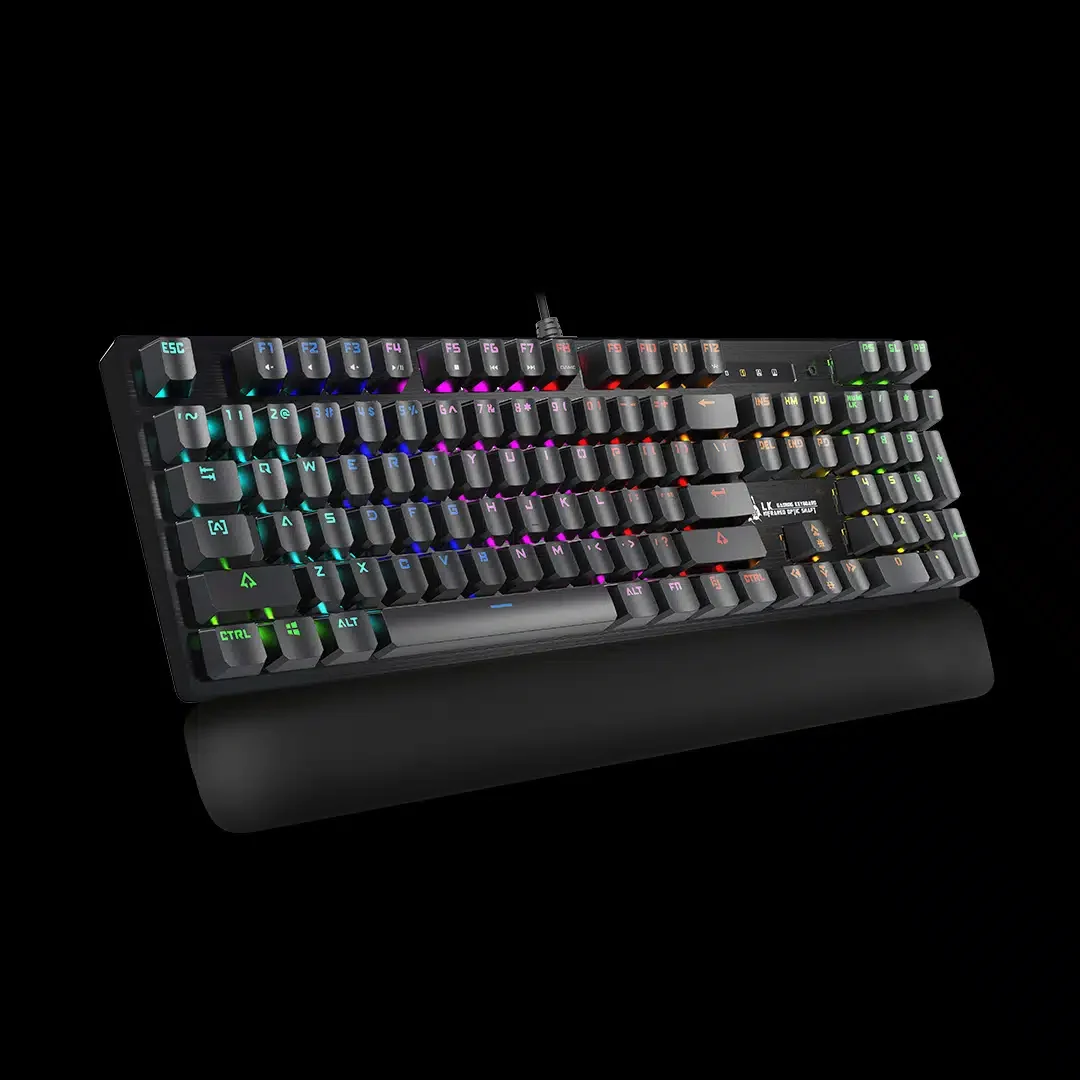 A4TECH BLOODY B825R LIGHT STRIKE RGB GAMING MECHANICAL RED SWITCH KEYBOARD USB US+RUSSIAN