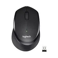 Мышь Logitech M330 Silent Plus, 3 Buttons, 1000dpi, беспроводная, Black