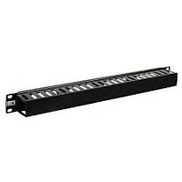 CO05-1PC ITK 19" пластиковый каб. органайзер с крышкой, 1U, чер шт