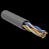 BC1-C504-111-305-G Кабель витая пара U/UTP кат. 5 CCA 4 пары PVC, алюминий, плакированный медью CCA, 1м. серый, GENERICA (метр)