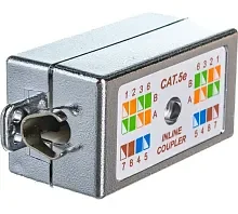 CA-IDC-C5e-SH-F-WH Hyperline Проходной адаптер (coupler), Dual IDC, категория 5e, 4 пары, экранированный шт