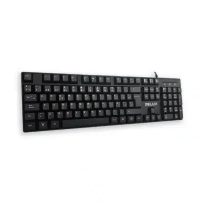 Delux K6888U wired keyboard black USB RUS+KG