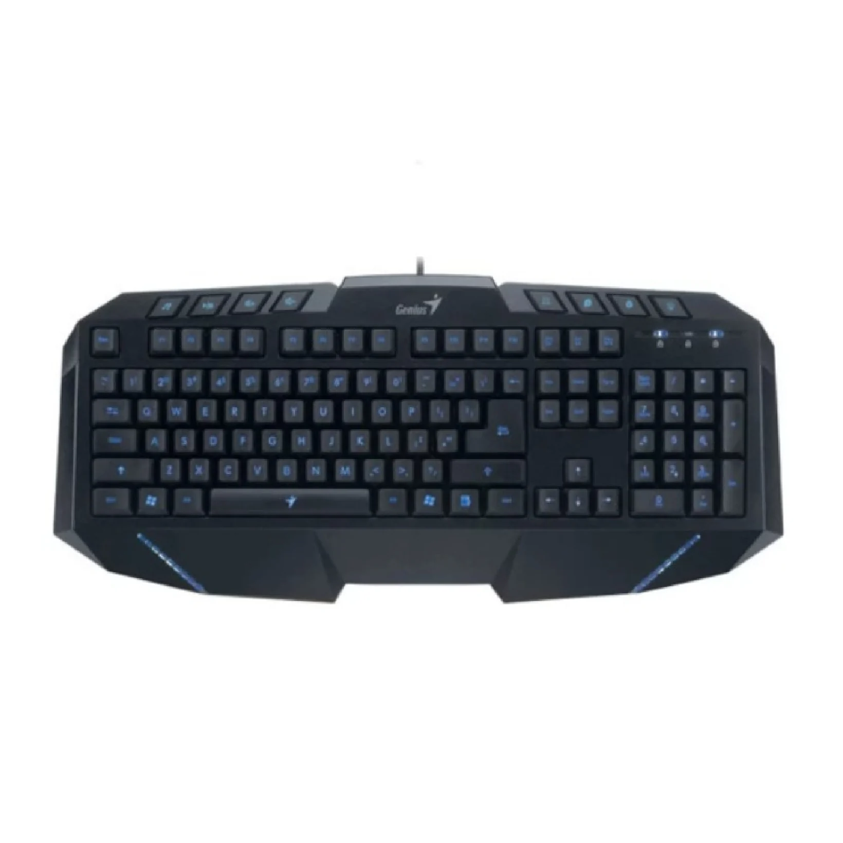 Keyboard Genius KB-G265 GAMING BLUE LED backlight 8 MULTIMEDIA KEYS 2xUSB ports HUB, USB RUS