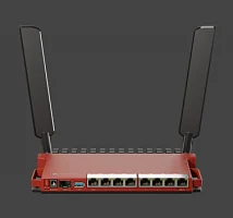 L009UiGS-2HaxD-IN Маршрутизатор, двухъядерный процессор ARM CPU 800 MHz, 2.4 GHz 802.11ax, 8x портов Gigabit Ethernet, 1G SFP порт, USB 3.0, PoE-in/ PoE-out, 512MB RAM, консольный порт шт