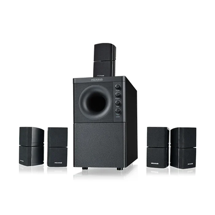Microlab Subwoofer X3BT 5.1 BLACK 166W(24W*5+46W), Bluetooth 5.0