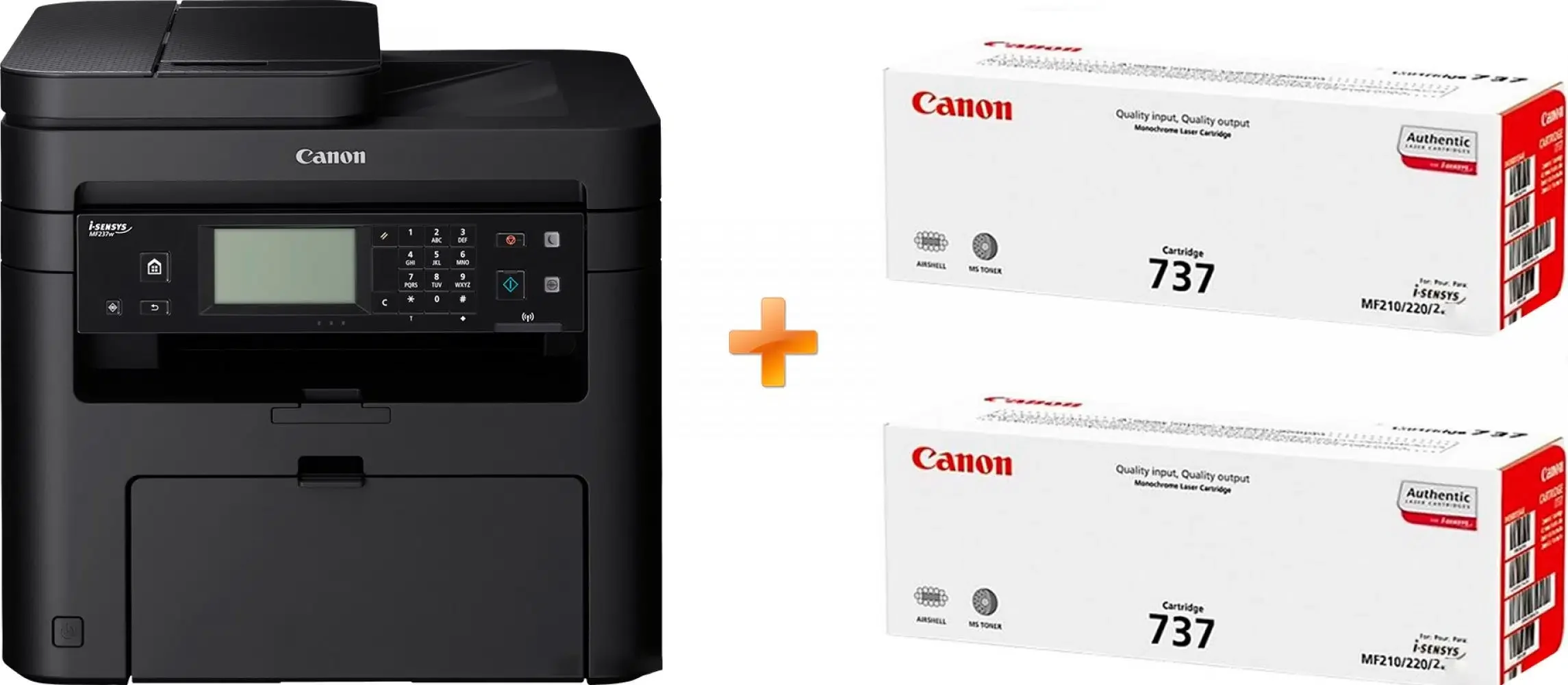 МФУ 4-1 лазерное монохромное А4 Canon i-SENSYS MF237w bundle