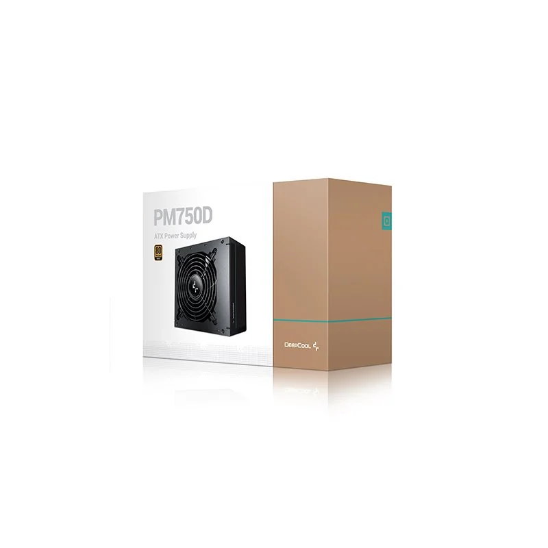 Power Unit DEEPCOOL PN750D 750W 80 PLUS GOLD certified 100-240V/ATX12V 3.1 & SSI EPS 12V Black flat