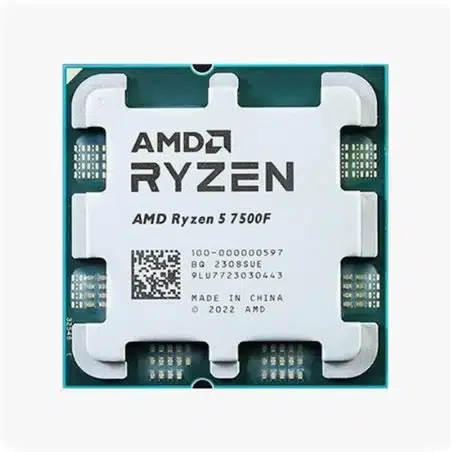 CPU AMD RYZEN 5 7500F (AM5, 6 Cores/12 Threads, 3.7–5.0GHz, 32MB Cache-L3, No-Graphics, TDP 65W)
