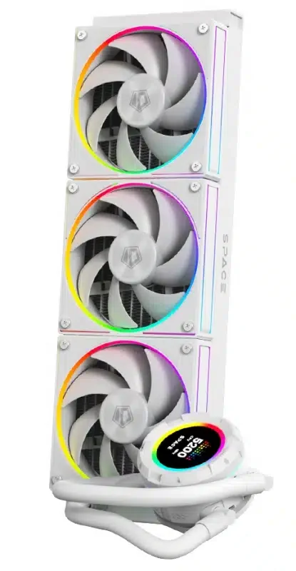 CPU Water Cooler ID-Cooling SL360 WH (LGA 2066/2011/1851/1700/1200/115X, AM4/5, Pump 2100RPM, 3*120mm FAN, Radiator 397x120x27mm, TDP 350W, 4Pin PWM)