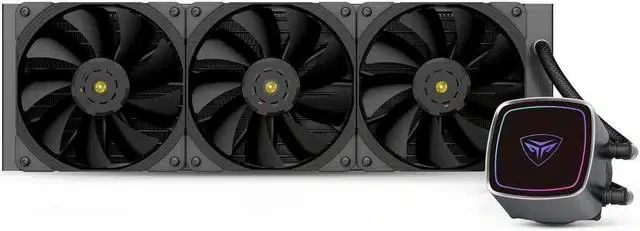 CPU Water Cooler PC Cooler DE360 BK (LGA 1851/1700/1500/115X, AM4/5, 2*Pump 3200RPM, 3*120mm FAN, Radiator 396x120x27mm, TDP 310W, 4Pin PWM)