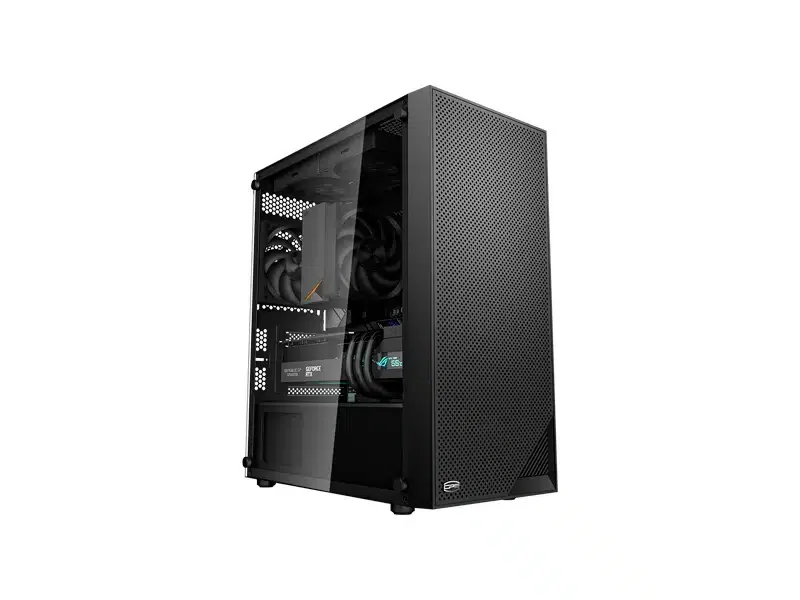 Корпус PC Cooler C3 B310 BK mATX 2xUSB 3.0, HDAudio, 3x2,5" SSD, 2x3,5" HDD, Tempered Glass, 406x220x410mm, Black