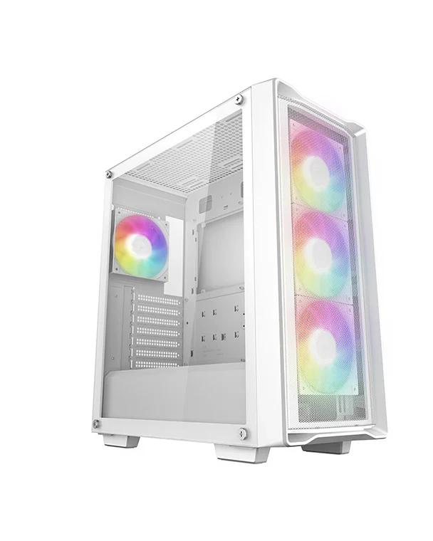 DEEPCOOL ATX CC560 MESH V2 WH WHITE w/o PSU USB3.0×1 USB2.0×1 4×120mm ARGB FANS