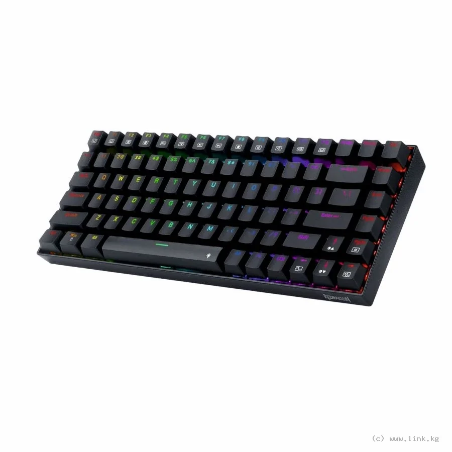 Клавиатура игровая проводная механическая Redragon Phantom K629-RGB (84 кл,Red switch, RGB подсветка, черная)