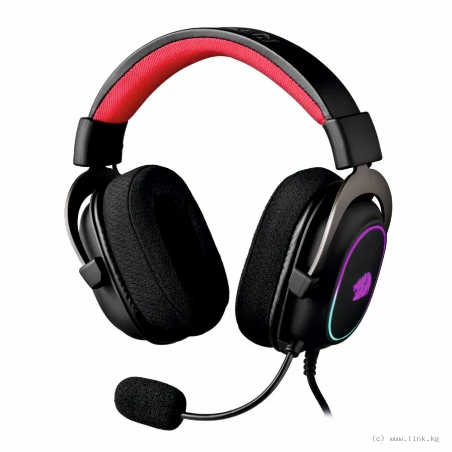 Наушники игровые Redragon Zeus X RGB H510-RGB (с микрофоном, накладные, проводные. only USB.RGB подсветка, черный)
