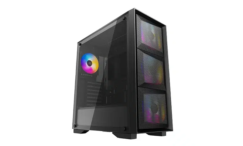 DEEPCOOL ATX MATREXX 50 MESH 4FS w/o PSU 1*USB 3.0 4xRGB FANS Mesh front panel Fully black