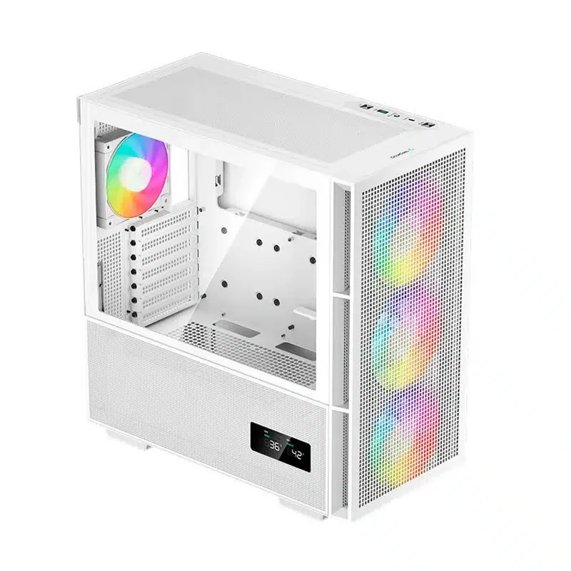 DEEPCOOL EATX CH560 DIG. WH WHITE w/o PSU USB3.0×2 Type-C*1 ARGB 3*140mm+1×120mm FAN (360mm)