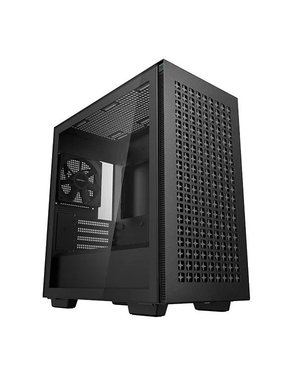 DEEPCOOL MATX CH370 w/o PSU 2*USB 3.0 1×120mm Grill design front panel