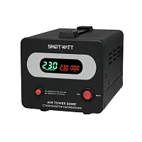 Напольный стабилизатор напряжения SMARTWATT AVR TOWER 500RF диапазон работы 140-260V, 1 выход, LED-дисплей