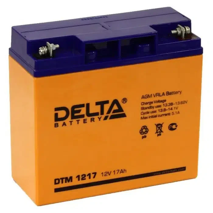 Аккумулятор Delta DTM1217 12V 17Ah (181*77*167mm)
