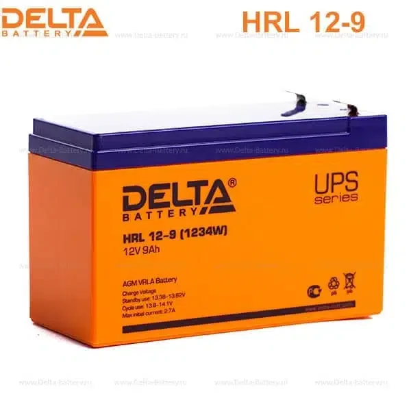 Аккумулятор Delta HRL1209 X 12V 9Ah (151*65*100mm)