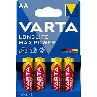 Батарейка Varta AA Mignon Longlife MaxPower Spo Blister LR6 1.5V щелочная (алкалиновая) (4шт блистер)