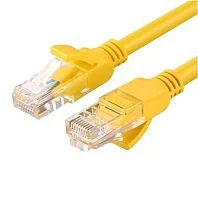 Патчкорд UTP Cat 5e, 1м, желтый UGREEN NW103 11230