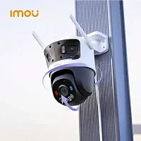 Поворотная IP камера Imou IPC-S7UP-11M0WED Cruiser Triple 11MP (Wi-F6/ 3+3+5MP/3.6+6mm/mSD/IR30m/PTZ/Built-in Mic&Speaker/Blue&Red Warning Light/IP66)