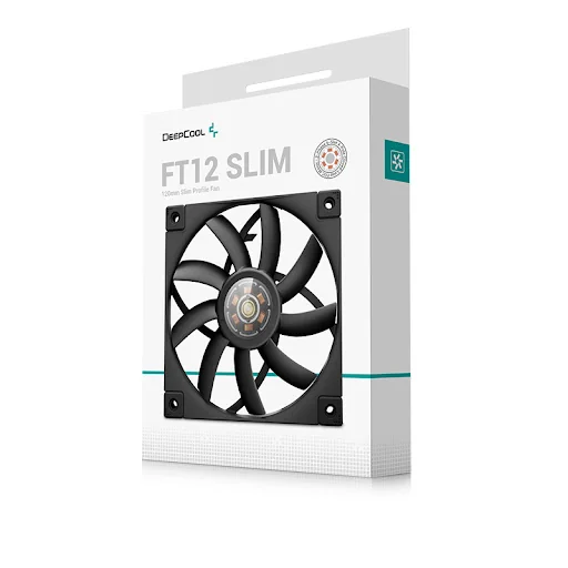 Cooler for PSU/CASE DEEPCOOL FT12 SLIM PWM BLACK LED 500-1850rpm 120mm