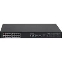 Коммутатор POE Dahua DH-PFS3220-16GT-240 (16 x 1 Gigabit/ 2 Uplink x 1 Gigabit/ 2 SFP x 1 Gigabit/ Hi-PoE/ 240W)