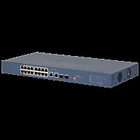 Коммутатор POE Dahua DH-CS4218-16ET-135 (16 x 100Mbps/ 2 Uplink/SFP x 1 Gigabit/ Cloud/Web Managed/ Dolynk management/ 135W)