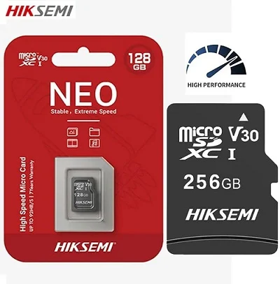 Micro Secure Digital Card (Trans Flash) 128GB HC10 HIKSEMI (HIKVISION) HS-TF-C1 128G